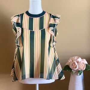 Scotch & Soda Multicolored Striped Top